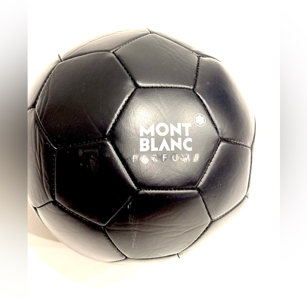 Mont Blanc Black Soccer Ball